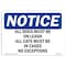 Signmission OSHA Notice, 5" Height, All Dogs Must Be On Leash All Cats Must Sign, 7" X 5", Landscape OS-NS-D-57-L-10101 - alternate 1
